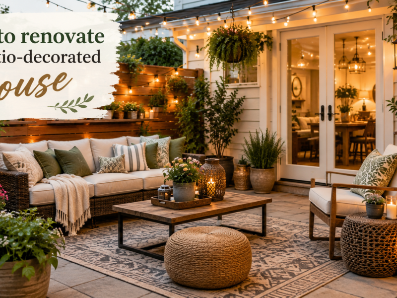 How to renovate my patio-decorated house