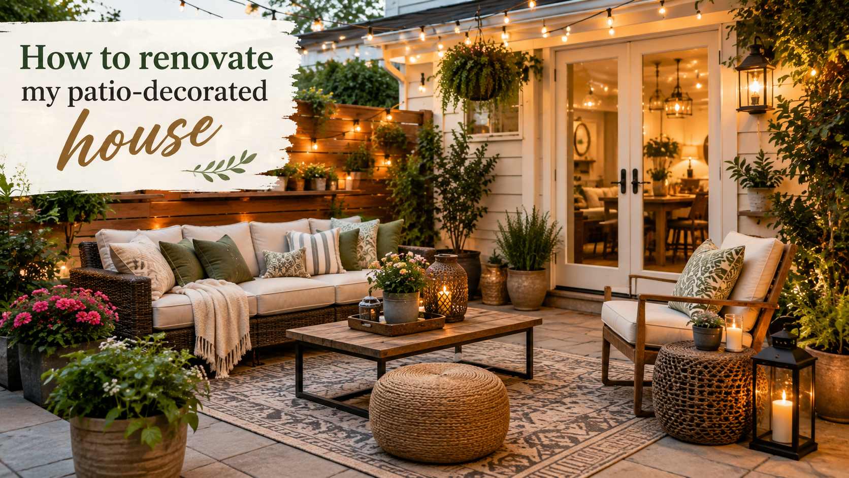How to renovate my patio-decorated house